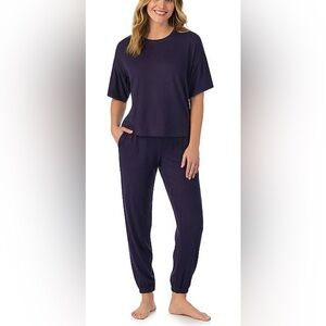 Cuddl Duds Navy Blue Sleepwear Set- Size Small NWT